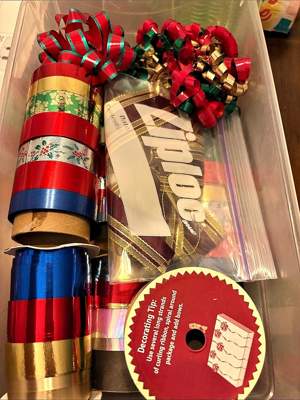 Holiday Ribbon Craft Assortment with bins